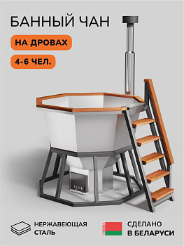 Банный чан на дровах Scandinaf Comfort 190W, до 6 чел., AISI 430